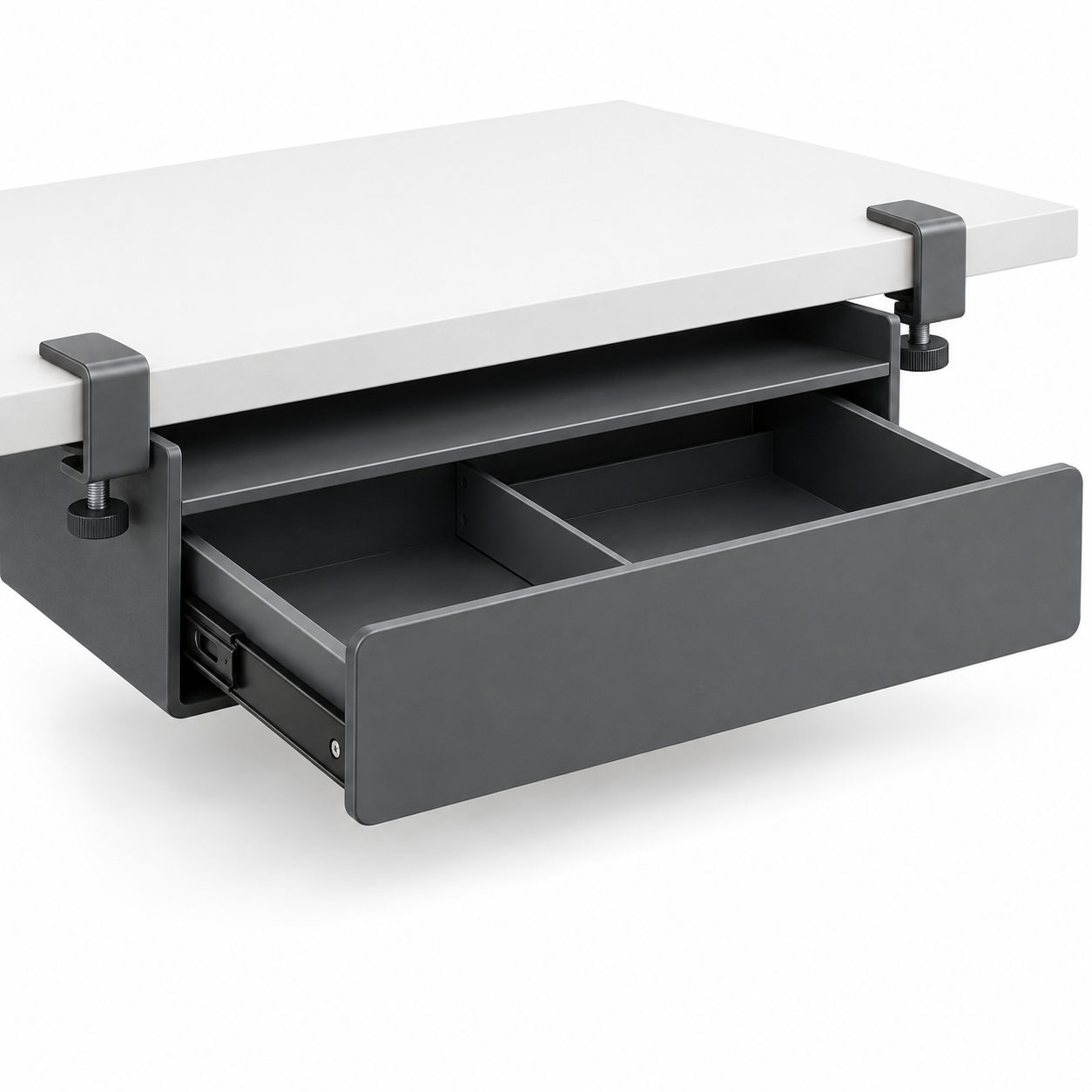 SlideNest Clamp-On Desk Drawer
