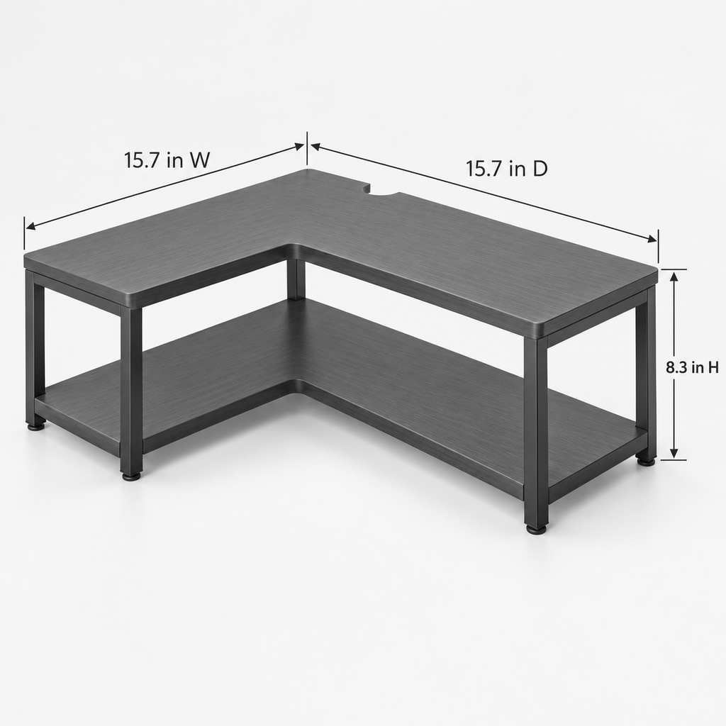 CornerCove Tiered Desk Shelf
