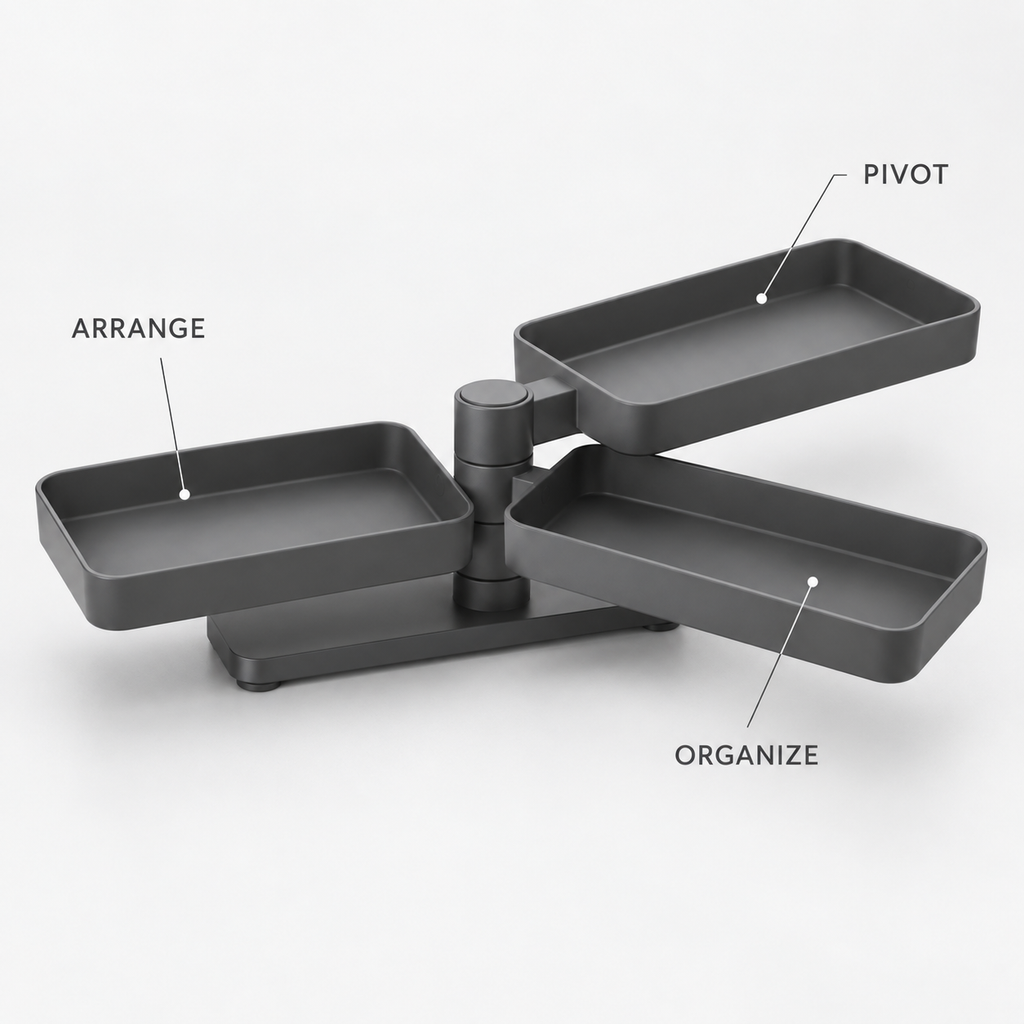 PivotNest Modular Desktop Organizer