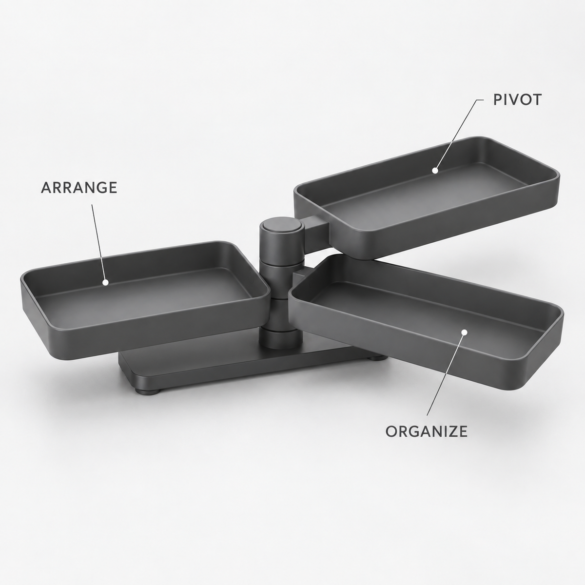 PivotNest Modular Desktop Organizer