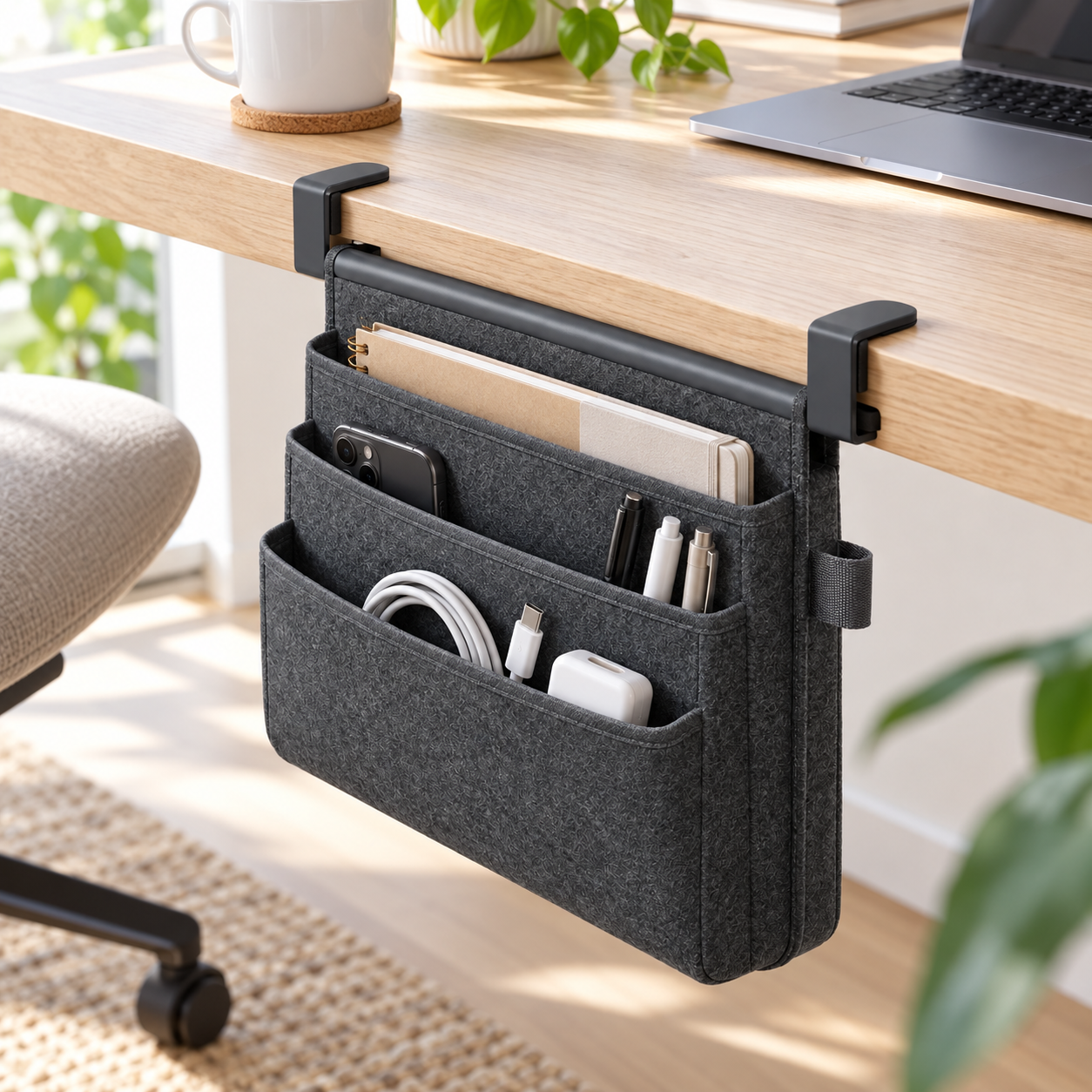 PocketRail Desk-Edge Organizer